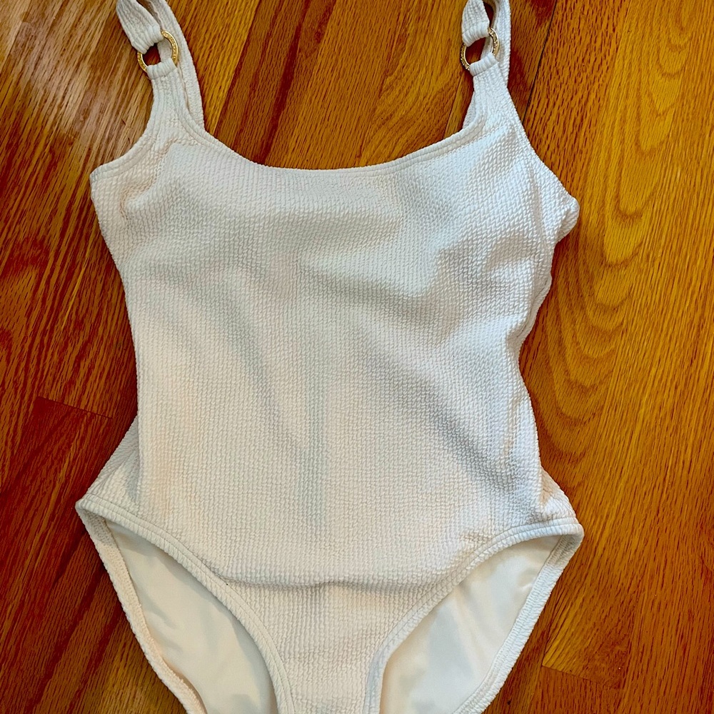 Michael Kors Cream Textured Swimsuit-Never Worn